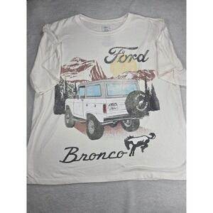 Ford Bronco Graphic T Shirt Large Off Road Vintage Style Truck Outdoor Adventure
